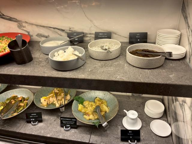 ヒルトン京都 朝食 おばんざい もずく 茄子とミョウガの和え物