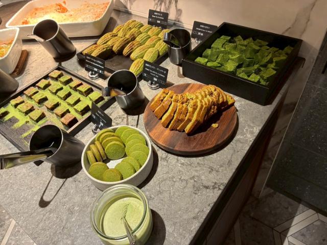 ヒルトン京都 朝食 抹茶系デザート