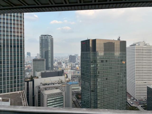 ヒルトン大阪 部屋から見た眺望 梅田側