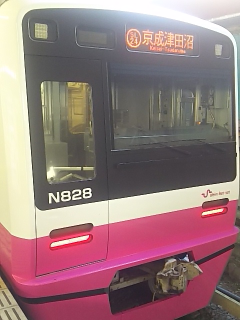 新京成N828編成 検査完了後も行き先表示器をフルカラー化しない