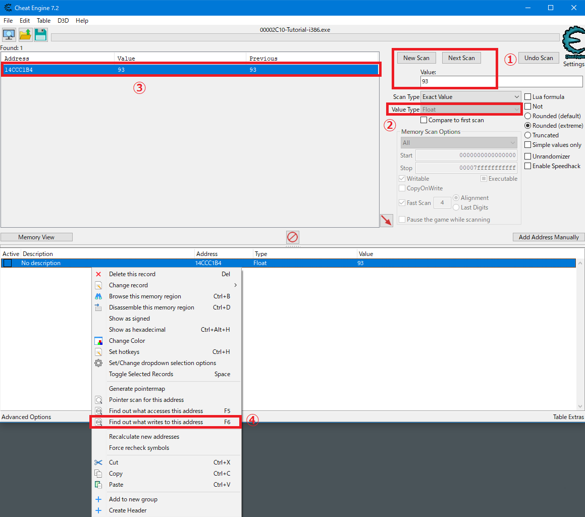 Cheat Engineの使い方 チュートリアルstep9の攻略 共有コード ゲーム改造 チート 結果だけでなく過程も見てください