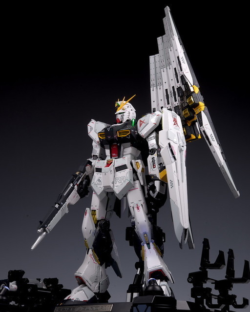 LEDライト付きガンダム墓場 HGAW1/144 Gundam Double X] The radiator and reflector deploy
