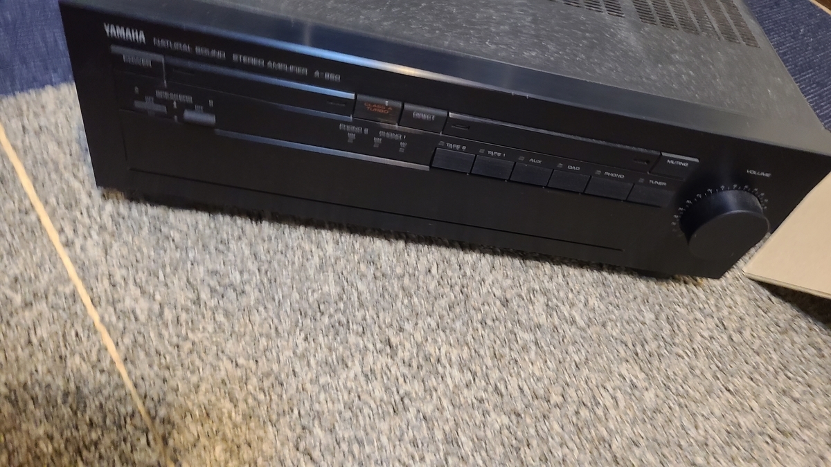 0734 YAMAHA ヤマハ プリメイン アンプ A-950 通電確認済/M5 YAMAHA A-950 ステレオプリメインアンプ 音がいい！ - 家電