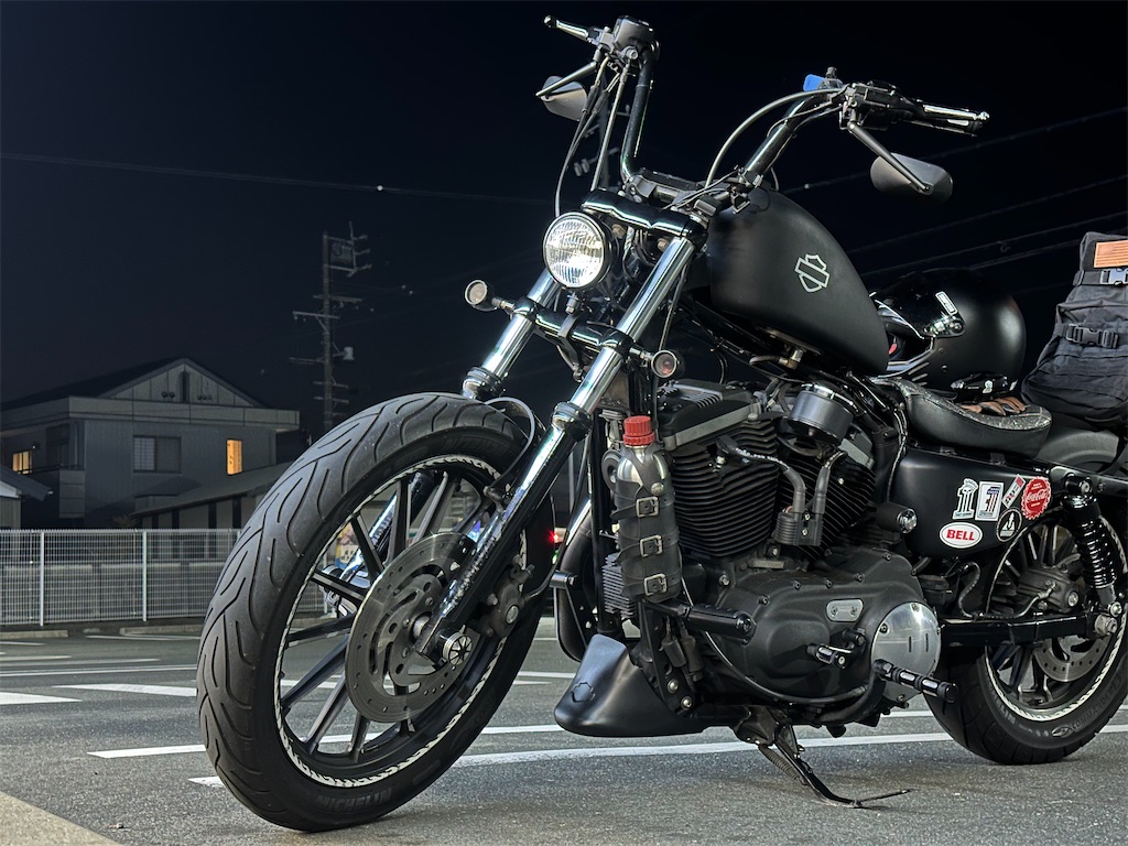 スポーツスターカスタム（キジマ 4.5インチヘッドライト取り付け