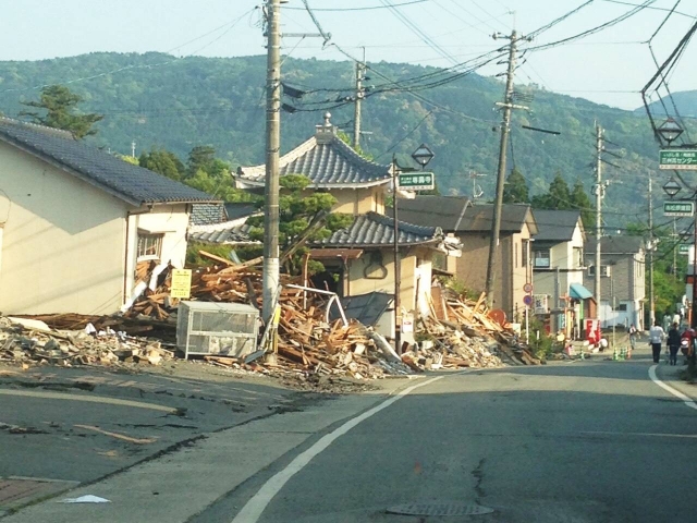 熊本地震で被災した家屋