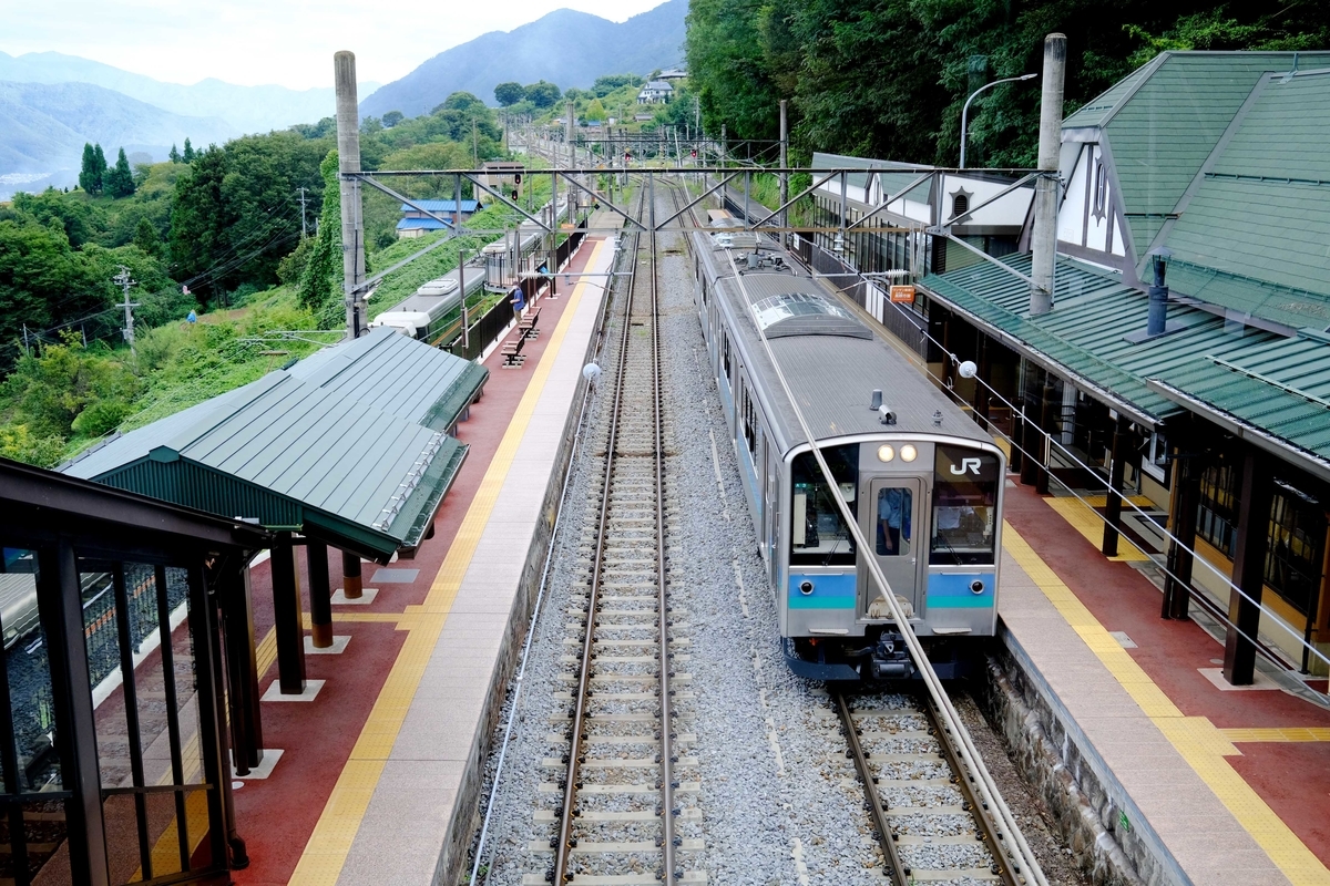 姨捨駅スイッチバック 姨捨駅