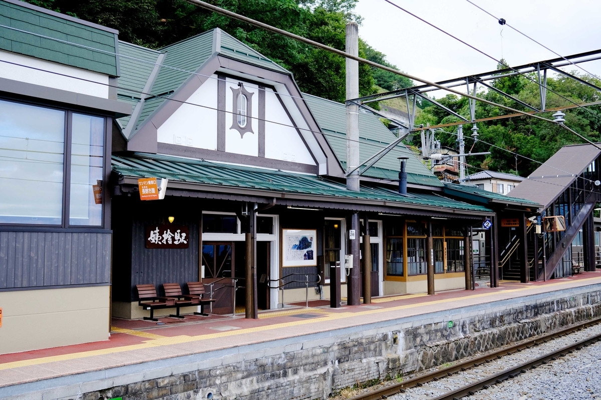 姨捨駅スイッチバック 姨捨駅