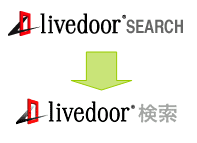 livedoorサーチ→検索ロゴの変遷