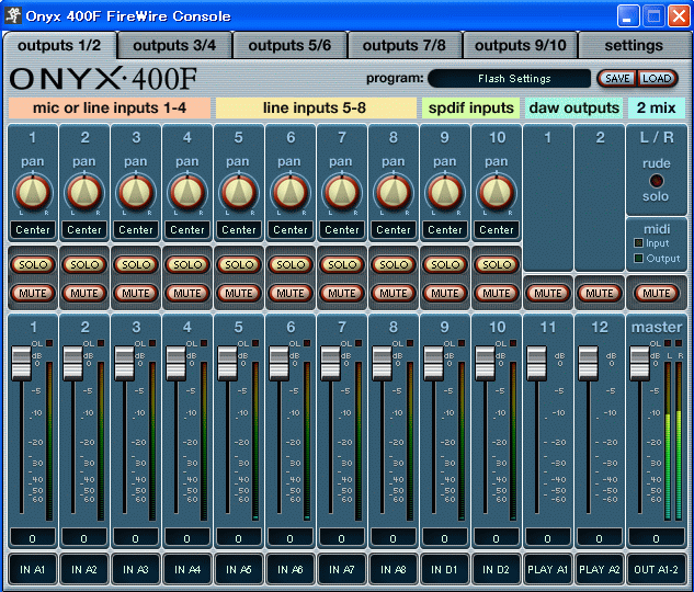 Mackie ONYX 400F オーディオインターフェース Mackie Onyx 400F
