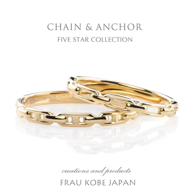 夏限定のフレッシュなリング「CHAIN&ANCHOR/チェーンアンドアンカー」。（高松 人気 婚約指輪 結婚指輪) - FRAU KOBE