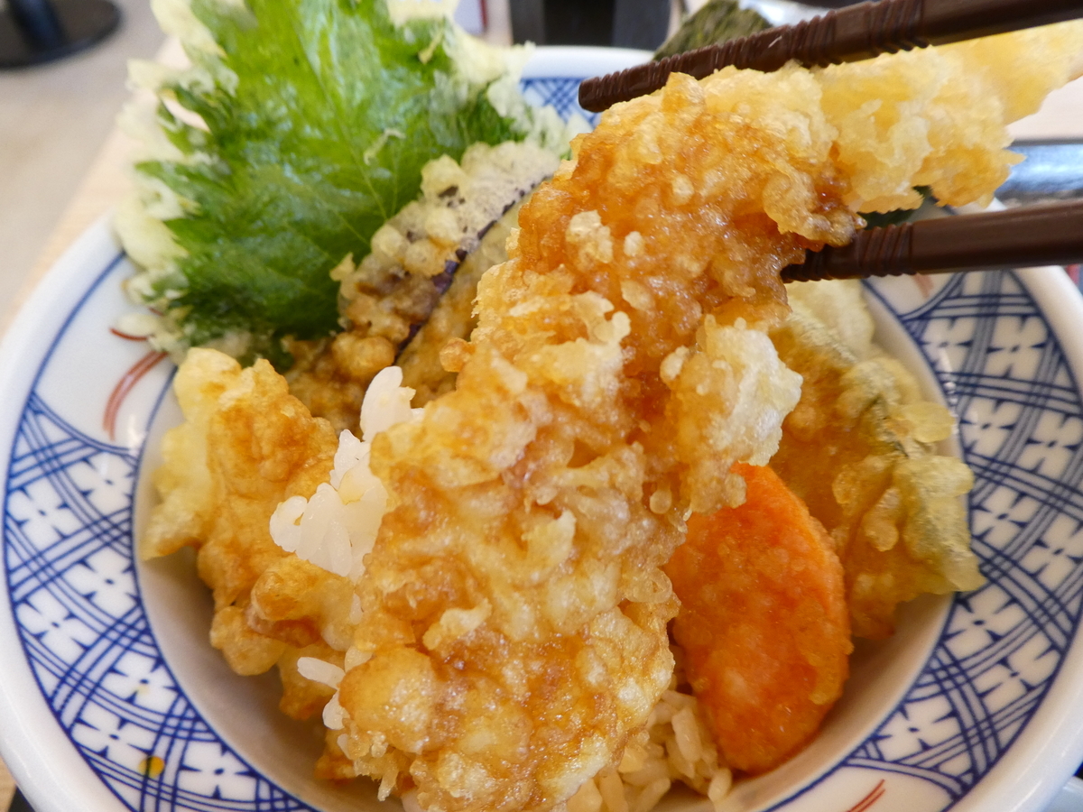 高松市の安いランチ あさ山 海老天丼 小 価格は何と350円 美味しいスイーツとグルメ日記