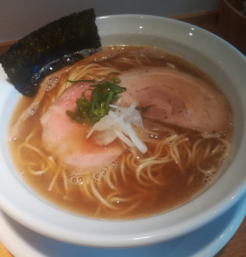 うしおととり（太田市）の煮干しそば780円