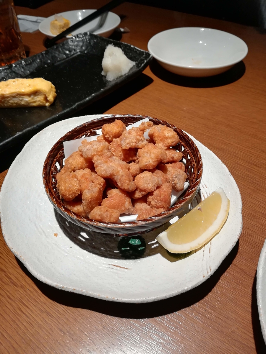徳樹庵の鶏軟骨の唐揚げはこりこりでおいしい!