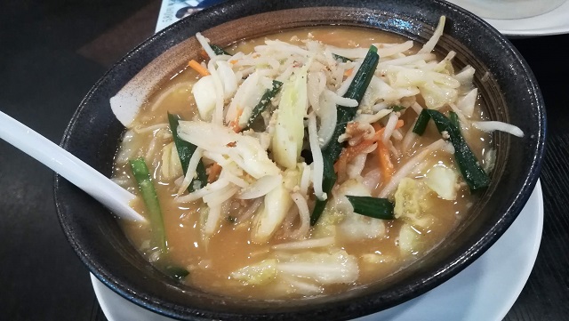 幸楽苑の味噌野菜たんめんはオススメですよ!