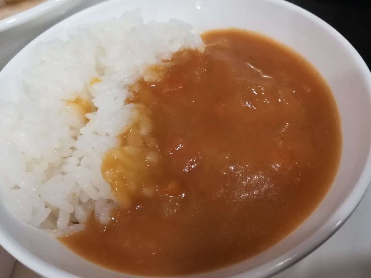 幸楽苑のお子様セットのカレー