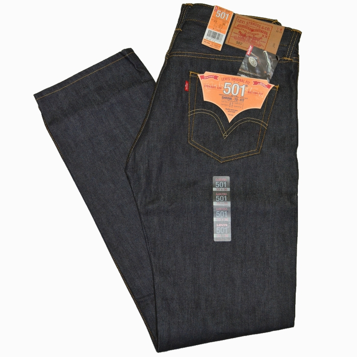 Levis501 未使用 34インチ 未使用 501S W34L34 赤耳 リジット 濃紺