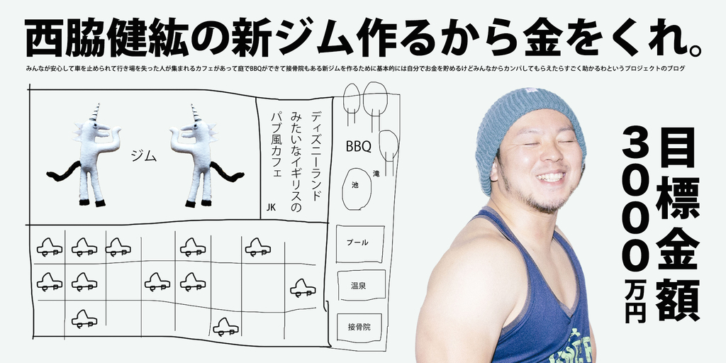 西脇健紘の新ジム作るから金をくれ