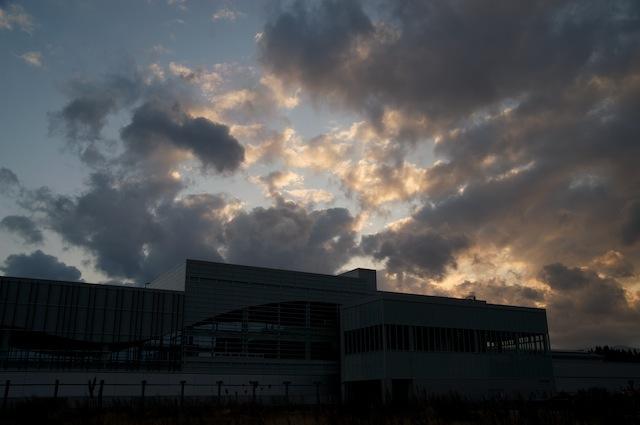 091123 十和田七戸駅の夕景