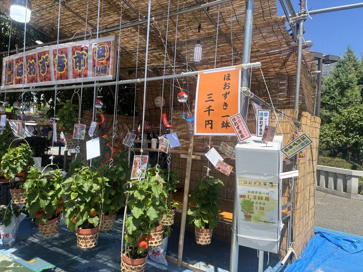 東京の夏、です。浅草寺で「ほおずき市」 - 早期退職さてどう生きてく？