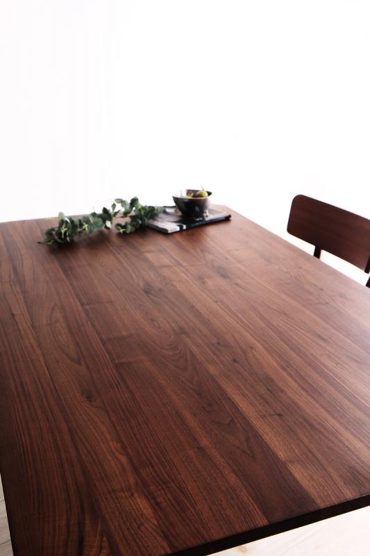 おしゃれな天然木ウォールナット無垢材ダイニングセット ウォールナット無垢材ダイニングセット