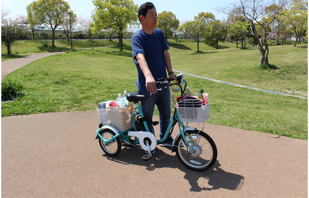 電動アシスト三輪自転車