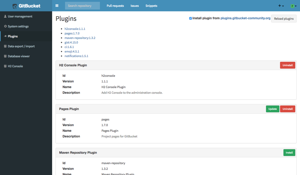 GitBucket 4.26.0をリリースしました - たけぞう瀕死ブログ