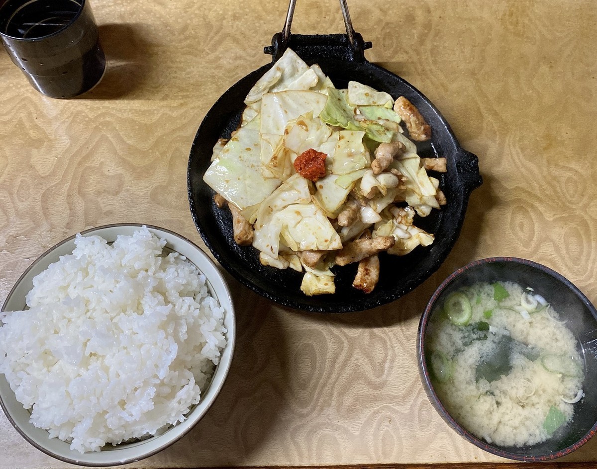 鉄板焼肉定食　全体