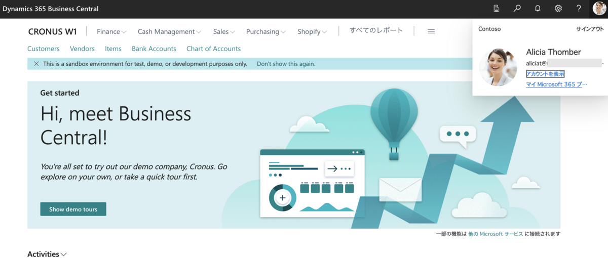 Alicia can sign in Sandbox01.