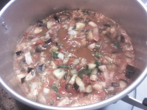 煮込んでる途中