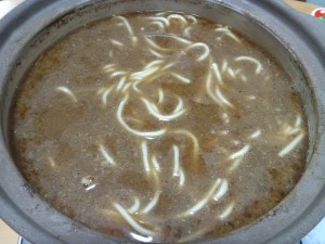 ゴマみそニンニクモヤシ鍋の締め
