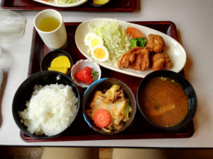 2017/01/22　喫茶おおすみの唐揚げランチ