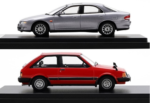 MAZDA COLLECTION」で「5代目BDファミリア」「ユーノス500」が5