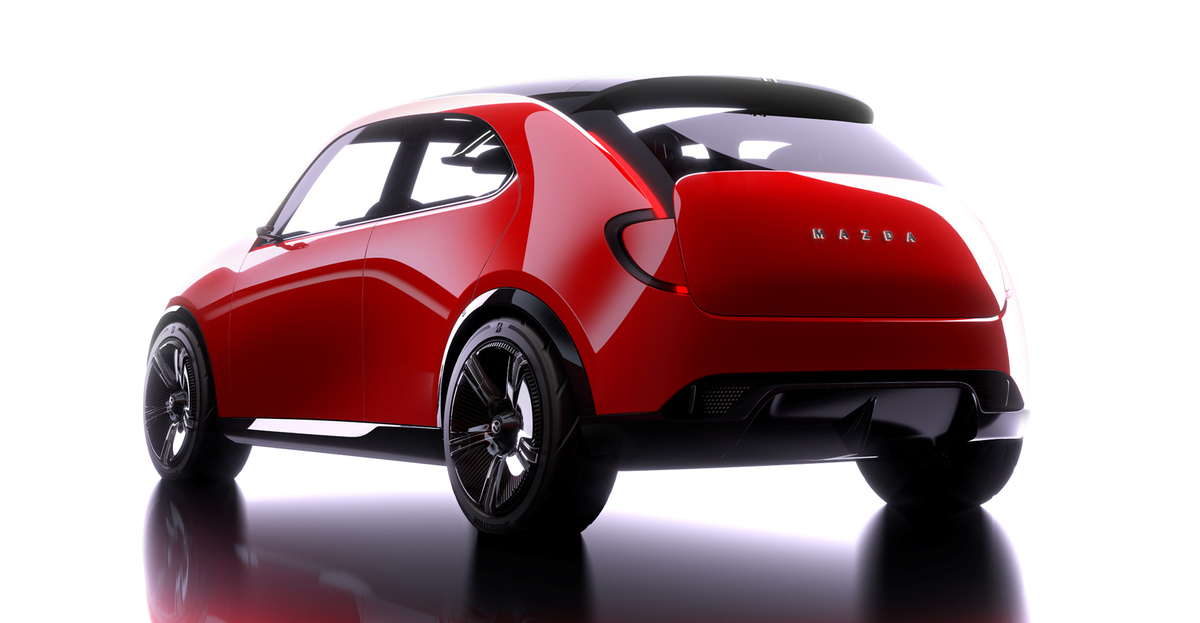 MAZDA 懐かしの名車パネル展 マツダトランス青山で「MAZDA VISION X-COMPACT」の実車展示がスタート