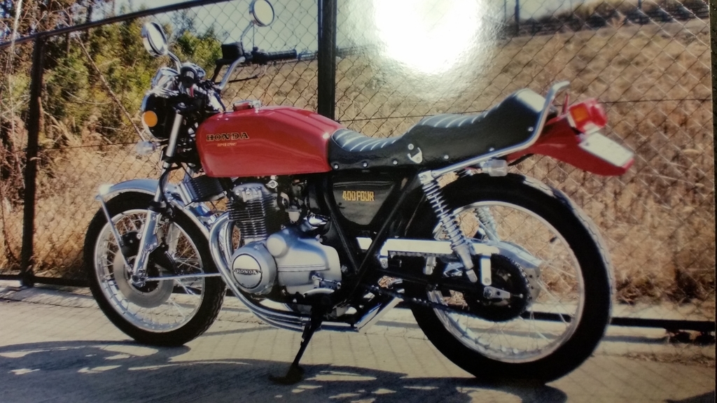 ヨンフォア リアフェンダー CB400F リアフェンダー テールランプ 当時