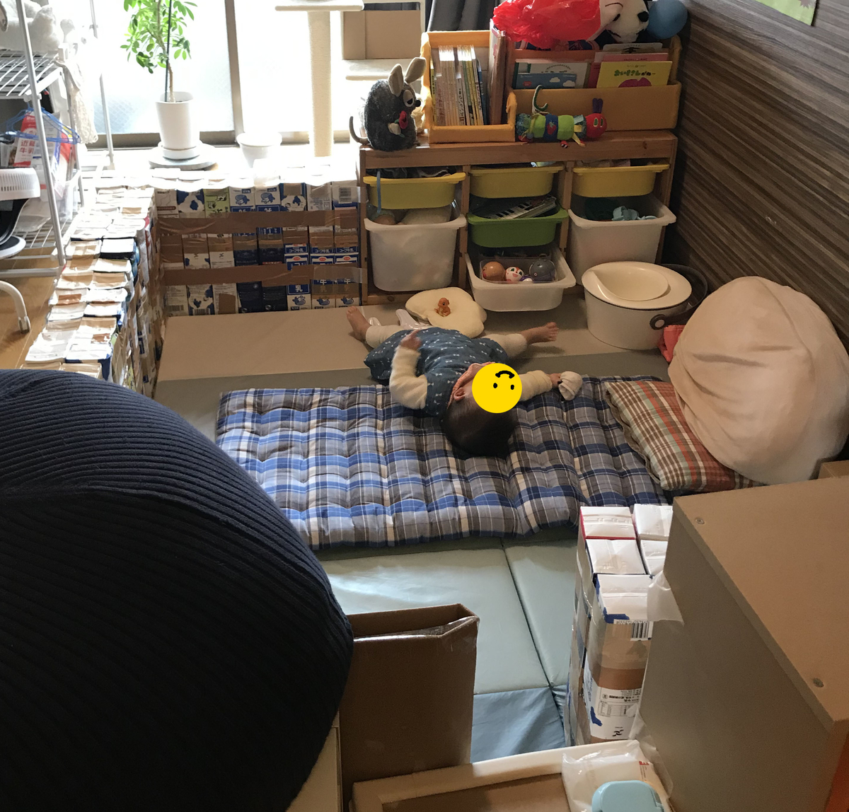 牛乳パックでベビーゲート 完成 手作り好き の子育て