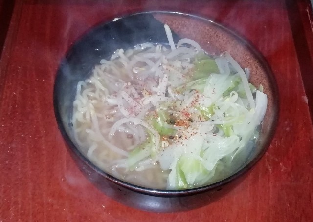 圧力鍋キャベツもやしラーメン 笑顔と知恵の ひとり食 実験室