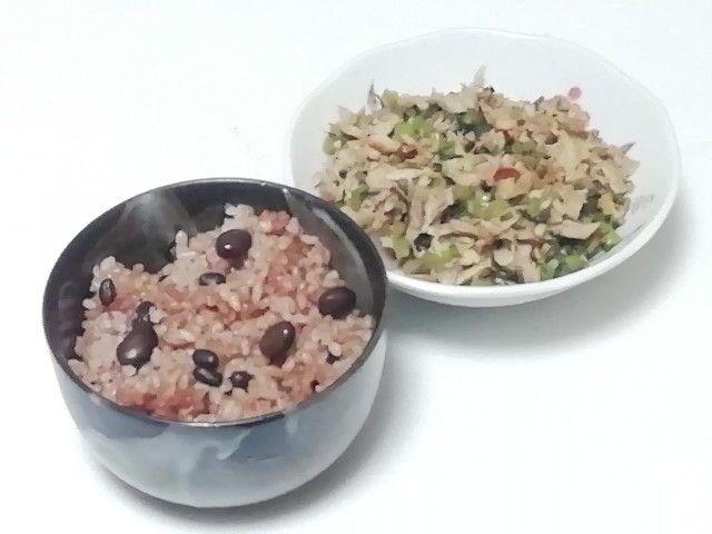 大根葉油揚げ本チキン炒め 笑顔と知恵の ひとり食 実験室