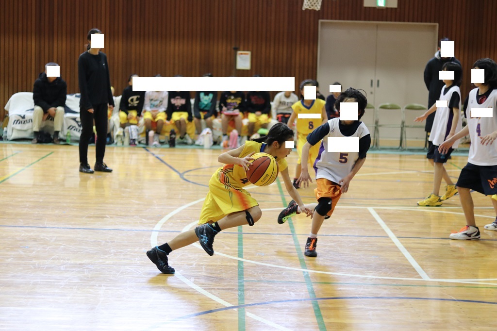 女子ミニバスケットボール写真