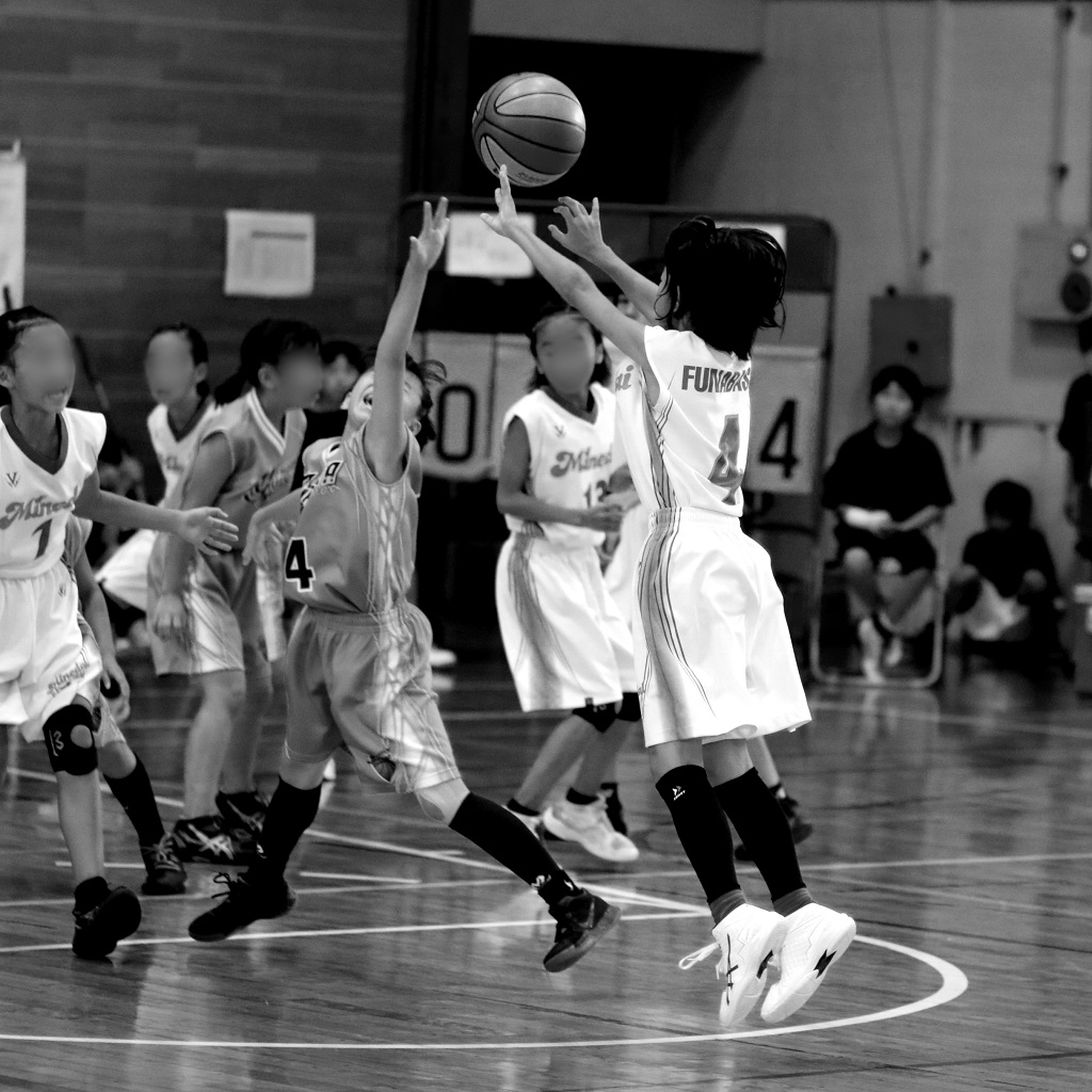 一眼レフカメラEOS 80Dで撮影したミニバスケットボール写真 Basketball Photo