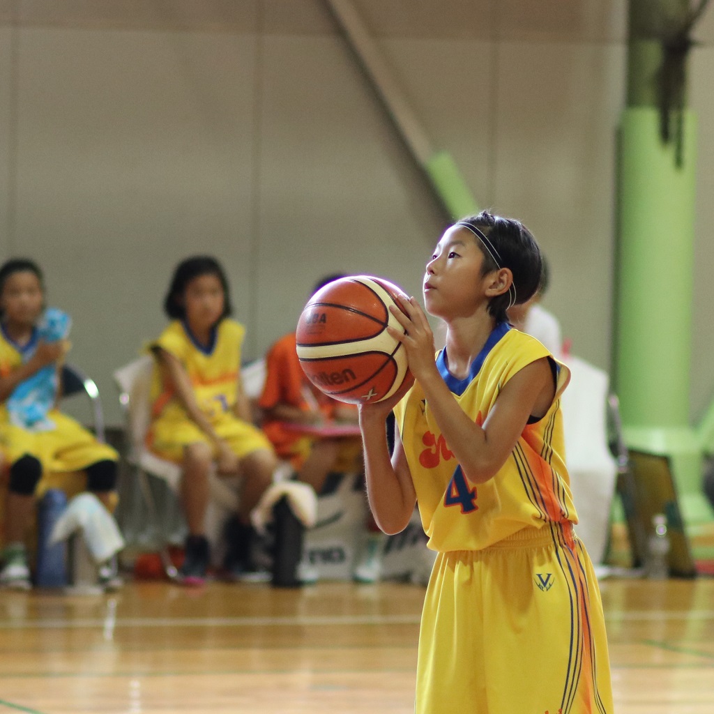 EOS 80D + EF 85mm F1.8で撮影したミニバスケットボール写真 Basketball Photo