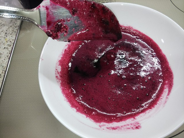 ブルーベリーのピュレ