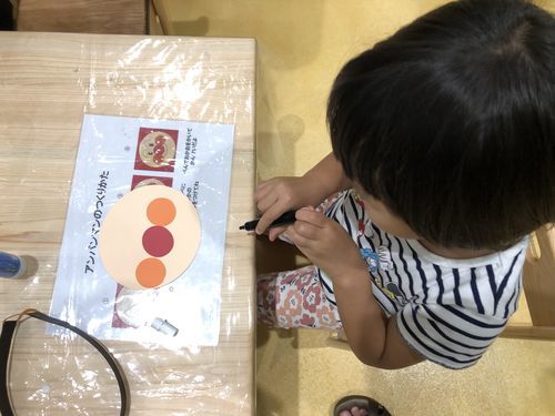 アンパンマンの学校のお面作り