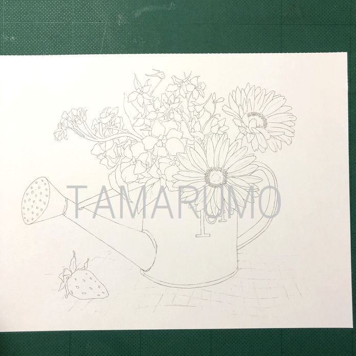 大人の塗り絵 アレンジの花編 ガーベラを塗るpart1 塗り絵のある暮らし