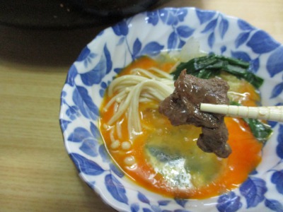 牛スジ肉の煮込みのアレンジ