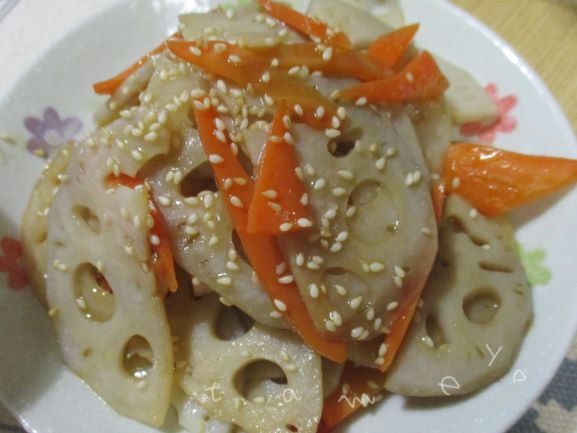 ごま油・レンコンのきんぴら