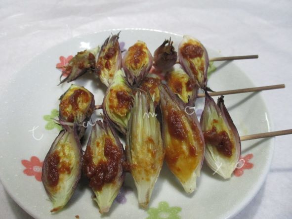 みょうがの甘みそ焼き