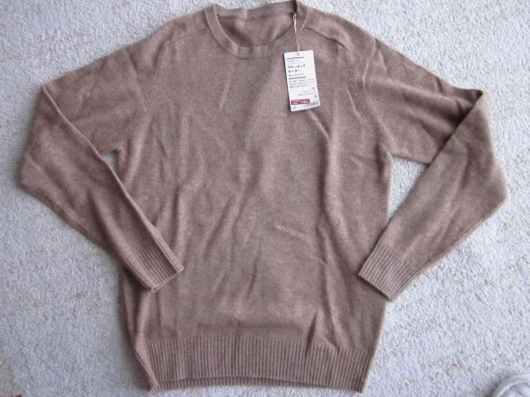 無印ヤク混ウールセーター・メンズ用S