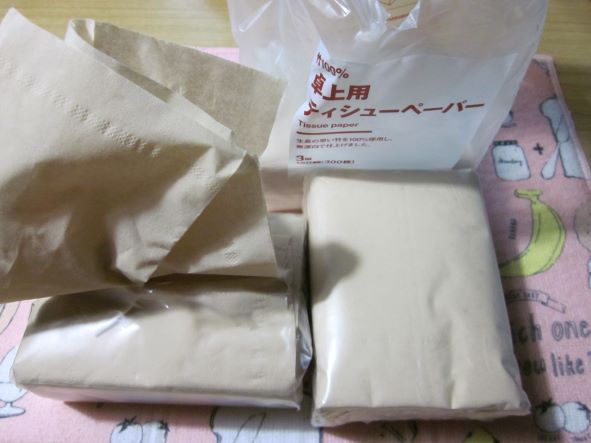 竹100パーセント卓上ティシュペーパー