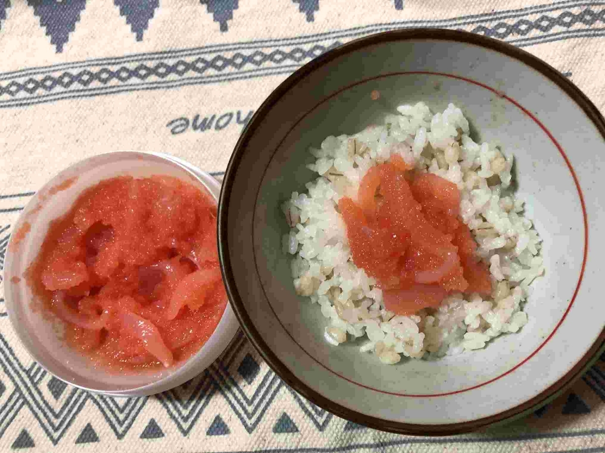 もち麦・明太子