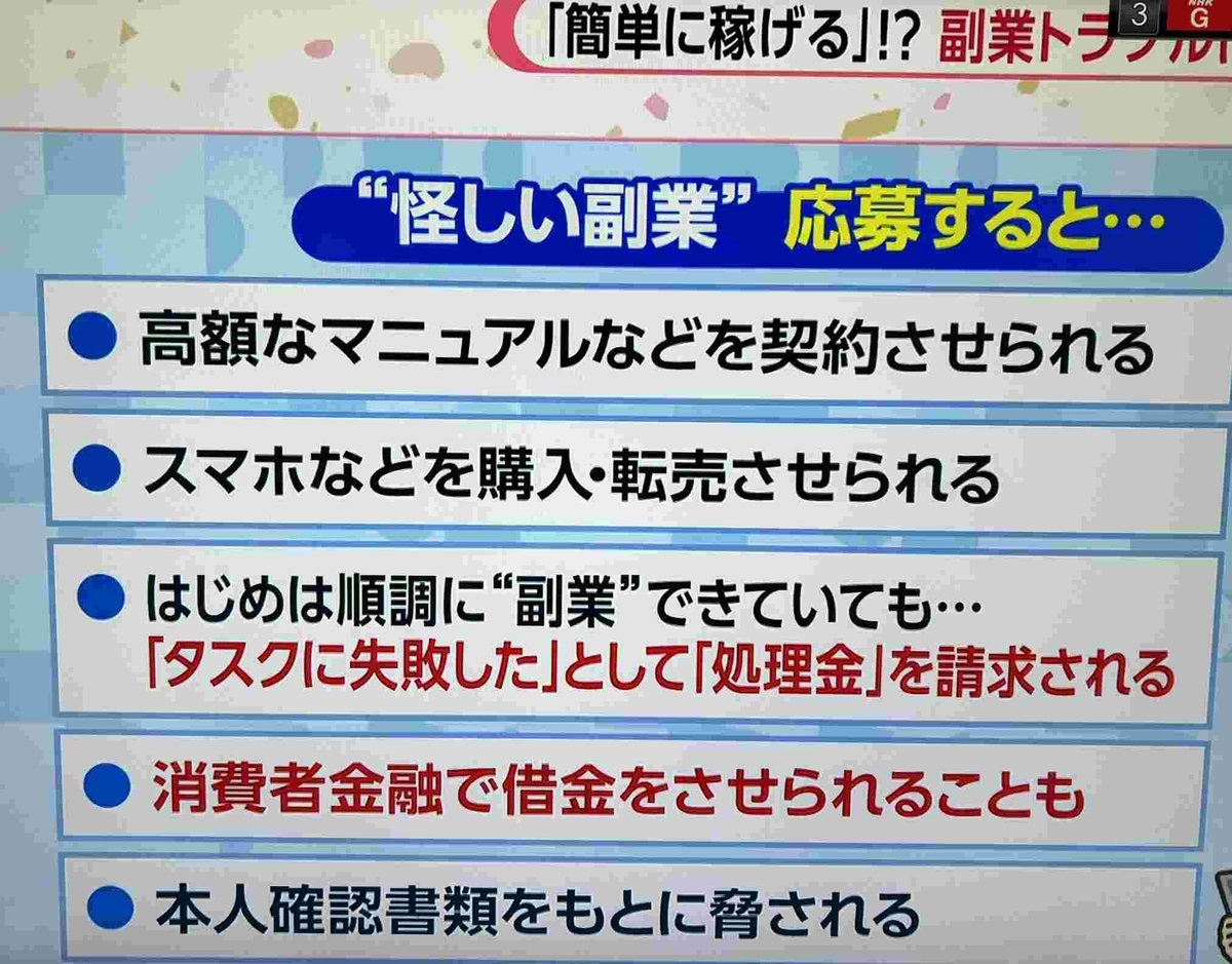 怪しい副業・あさイチ